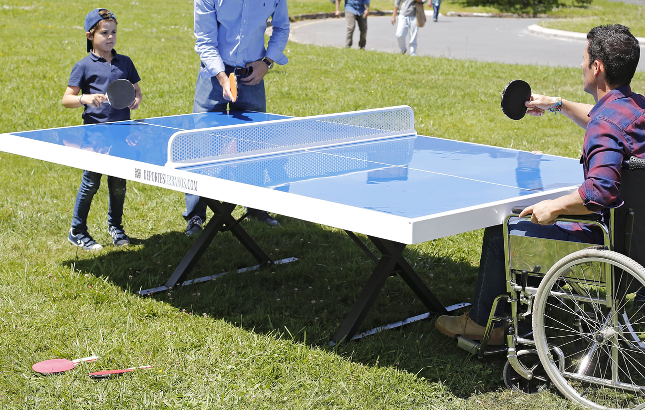 Mesa de Ping Pong Antivandálica Curva